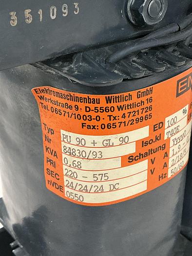 Used EMB WITTLICH PU 90 + GL 90