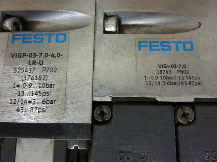 Used FESTO Control Block w/ Valves IFB8-03 #52734