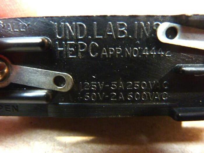 MICRO SWITCH Basic Switch YZ-2RS #36986