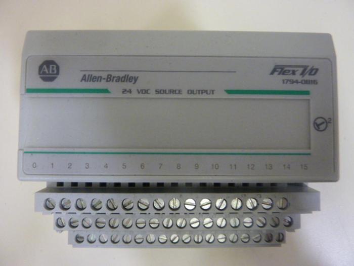 Used ALLEN BRADLEY I/O Module 1794-OB16 SER A #50499