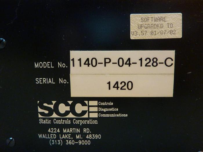 Used STATIC CONTROL SYSTEMS Display Unit 1140-P-04-128-C #23398