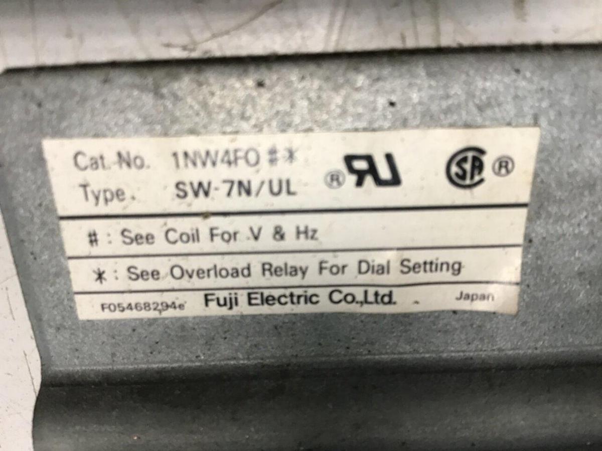 Used FUJI ELECTRIC Contactor SC-7N/UL 1NC4F0 USED