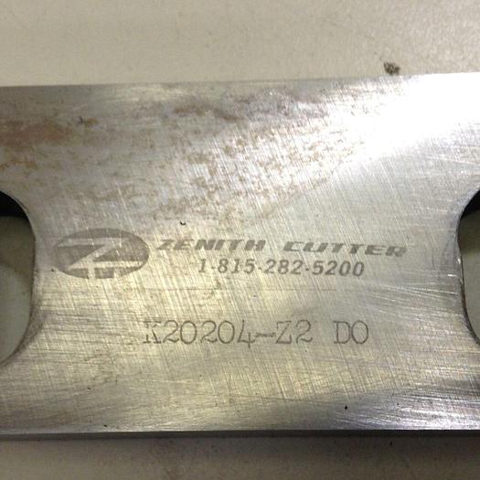 Used ZENITH CUTTER Granulator Blade / Knife K20204-Z2 #81015