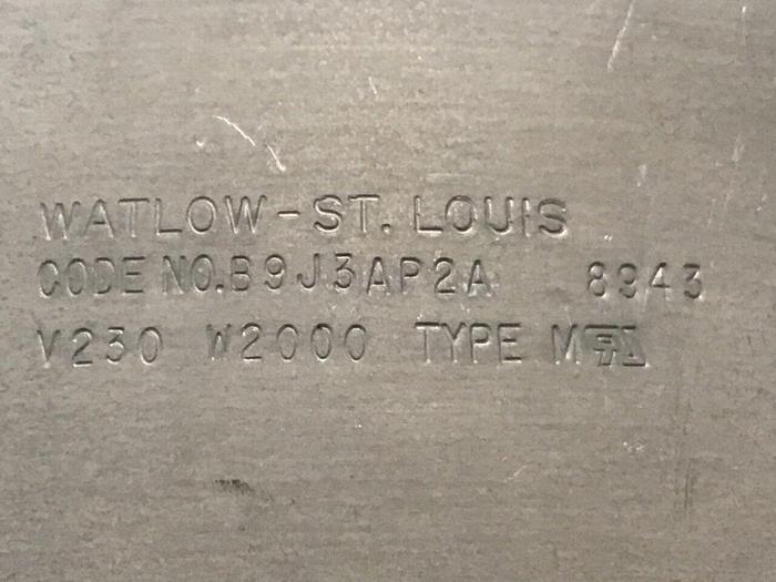 Used WATLOW 2000 Watt Heater Band B9J3AP2A #125696