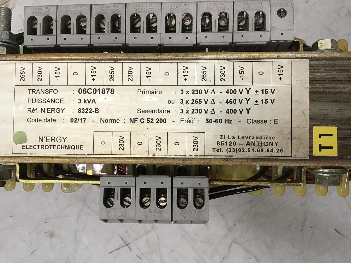 Used CECLA 06C01878 3 kVA Transformer Used #140731