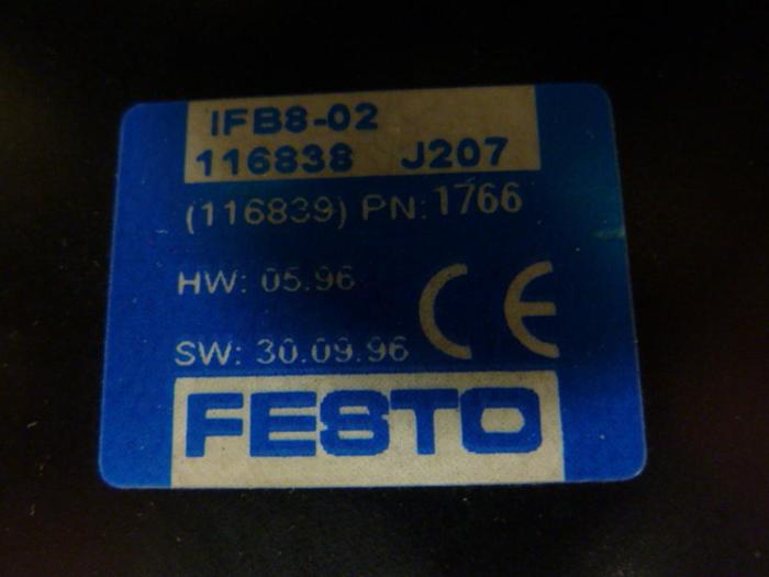 Used FESTO Control Block / Valve Terminal IFB8-02 #52742