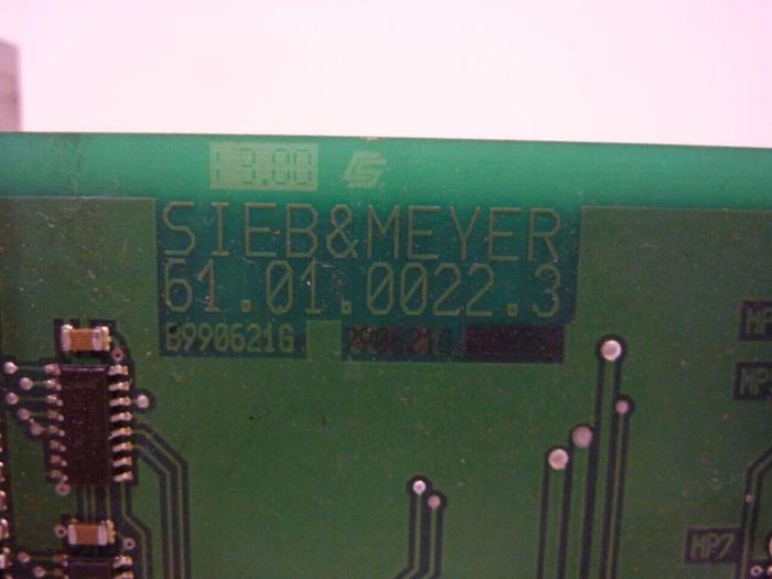 Used SIEB & MEYER Sinudyn Control Module CNC61 #42045