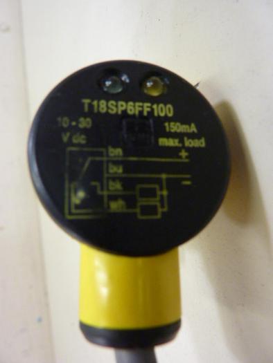 Used BANNER Photoelectric Sensor T18SP6FF100 #60074