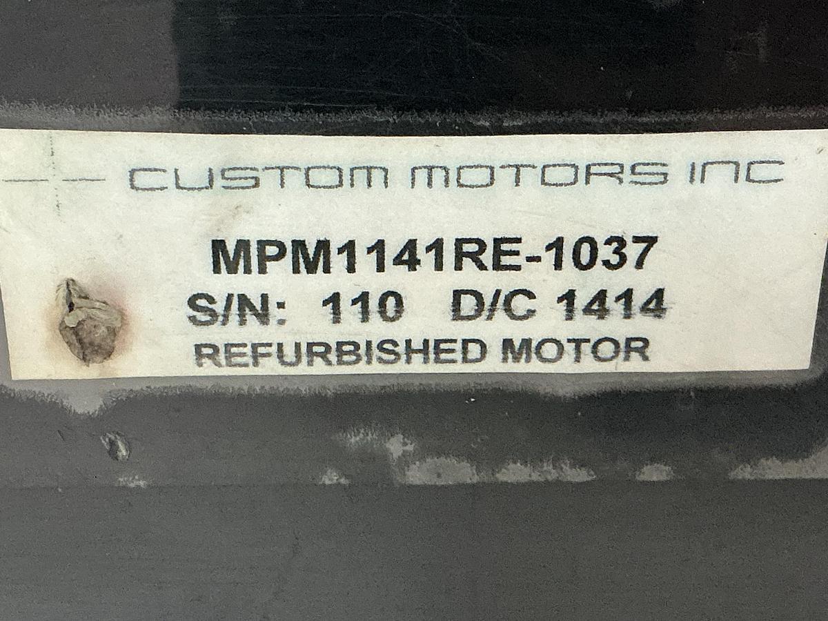 Used CUSTOM MOTORS INC MPM1141RE-1037