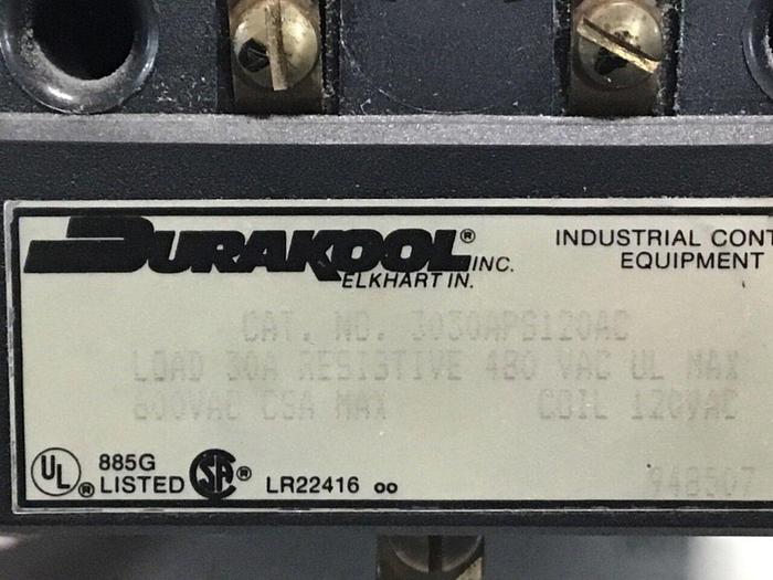 Used DURAKOOL Relay 3030APS120AC Used