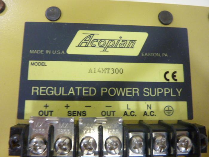 Used ACOPIAN Power Supply A14MT300 #51933
