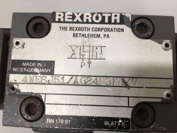 Used REXROTH Valve 4WE6J51AG24N9K4V #90248