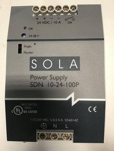 Used SOLA Power Supply SDN10-24-100P USED