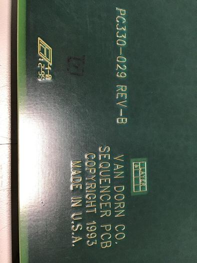Used VAN DORN Sequencer Circuit Board PC330-029 330-029 #121973