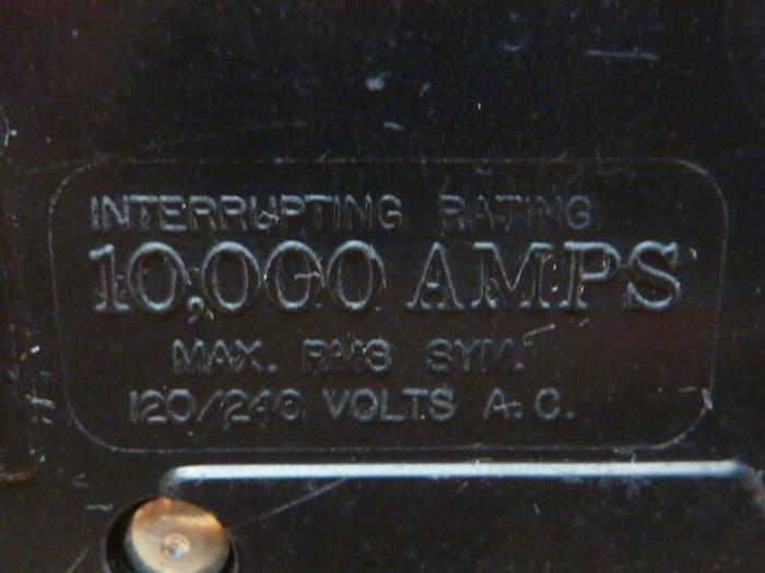 Used SQUARE D 20 Amp Circuit Breaker QOU120 #32970