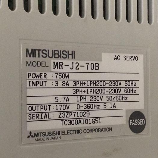 Used MITSUBISHI Servo Amplifier MR-J2-70B Used