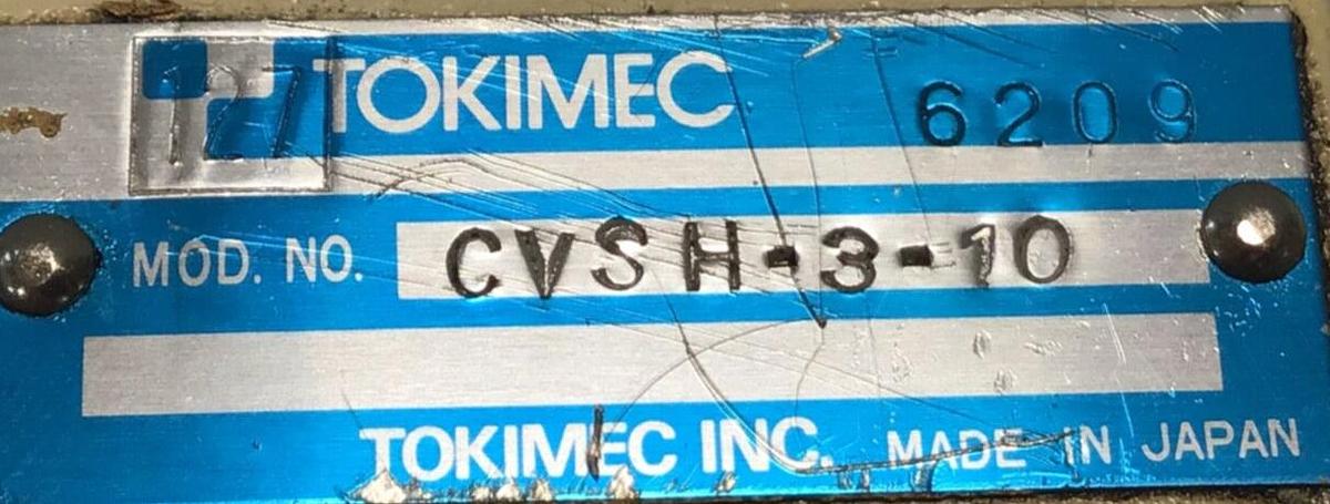 Used TOKIMEC Valve CVSH-3-10 USED