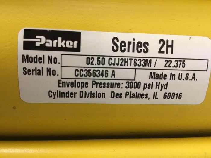 Used PARKER Clamp Cylinder 02.50 CJJ2HTS33M 22.375 USED