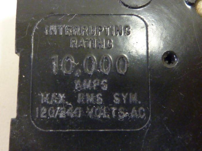 Used SQUARE D 20 Amp Circuit Breaker QO120 #57216