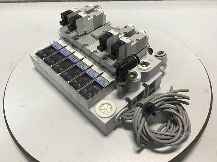 Used KOGANEI Manifold w/ Valves PBM6P-9W #120957