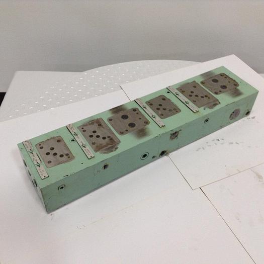 Used PARKER 6 Zone Hydraulic Manifold MANIFOLD712 #87712