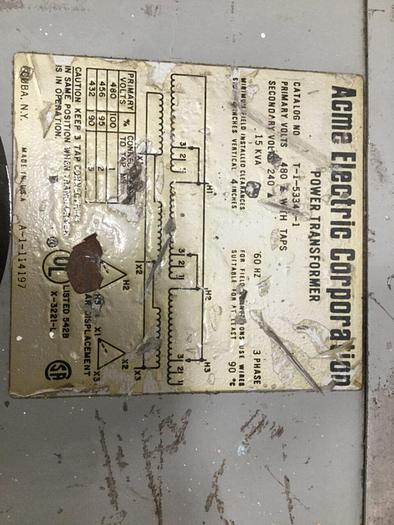 Used ACME TRANSFORMER Transformer T-1-5334-1 #106908