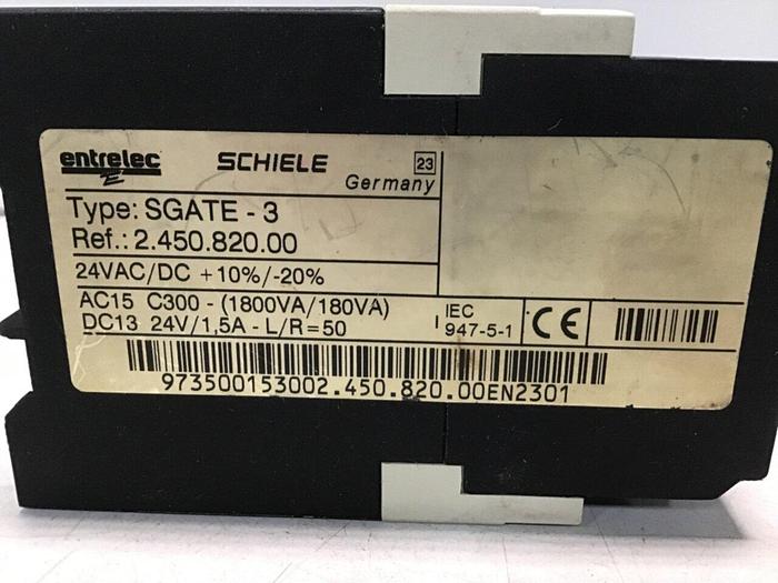Used ENTRELEC Safety Relay SGATE-3 #114582