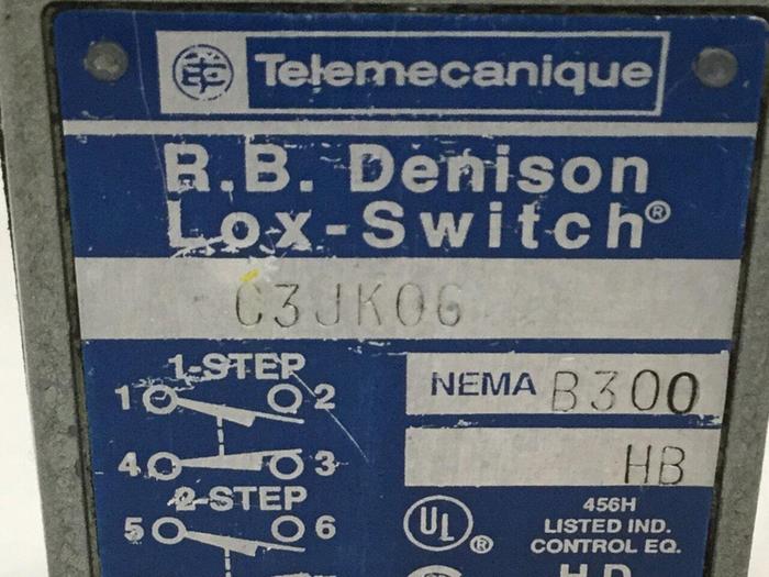 Used TELEMECANIQUE Limit Switch C3JK06 #110610