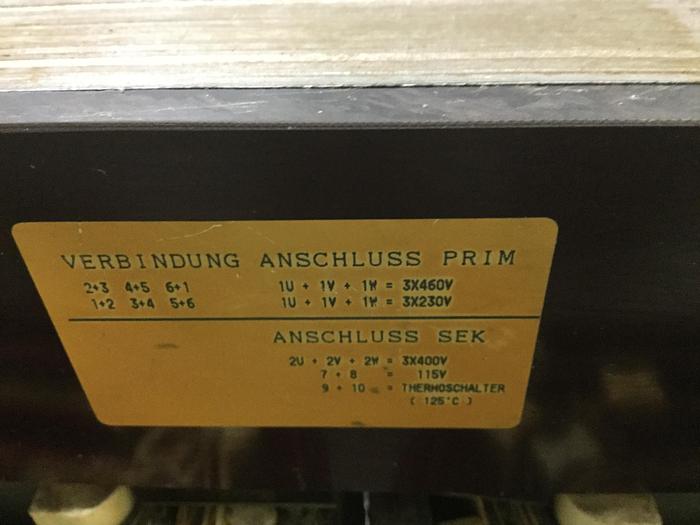 Used MICHAEL RIEDEL 63 KVA Transformer R-DST63 #117560