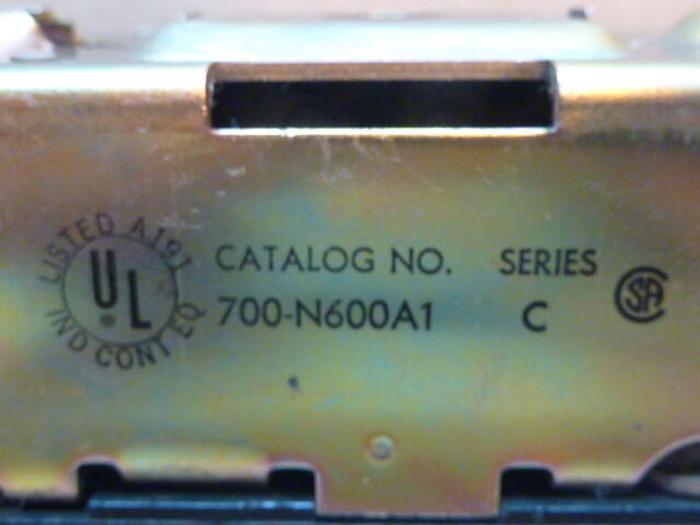 Used ALLEN BRADLEY AC Relay 700-N600A1 SER C #35517