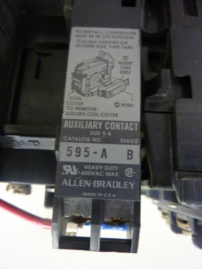 Used ALLEN BRADLEY Starter Size 1 509-BOD SER B W38 #50618