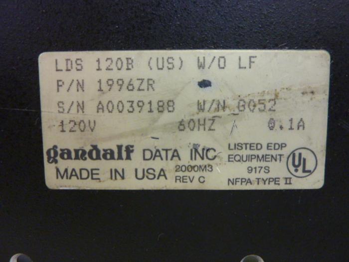 Used GANDALF Power Supply LDS 120B #64398