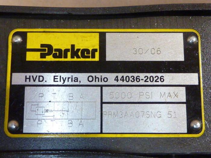 Used PARKER Pressure Reducing Valve PRM3AA07SNG 51 #32369
