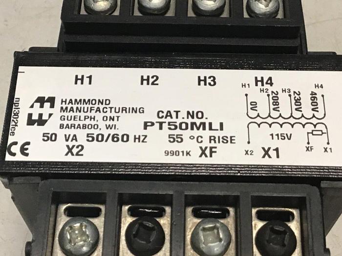 Used HAMMOND Power Transformer PT50MLI #129421