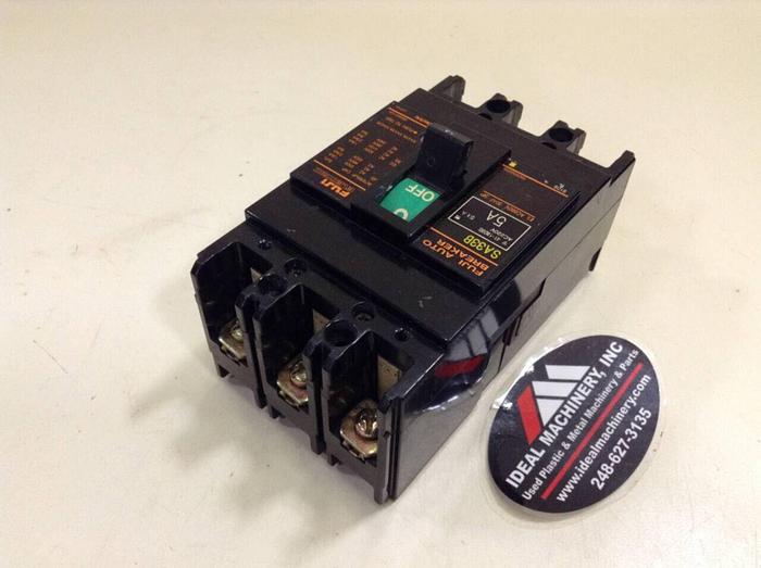 Used FUJI ELECTRIC 5 Amp Circuit Breaker SA33B-5 #75734