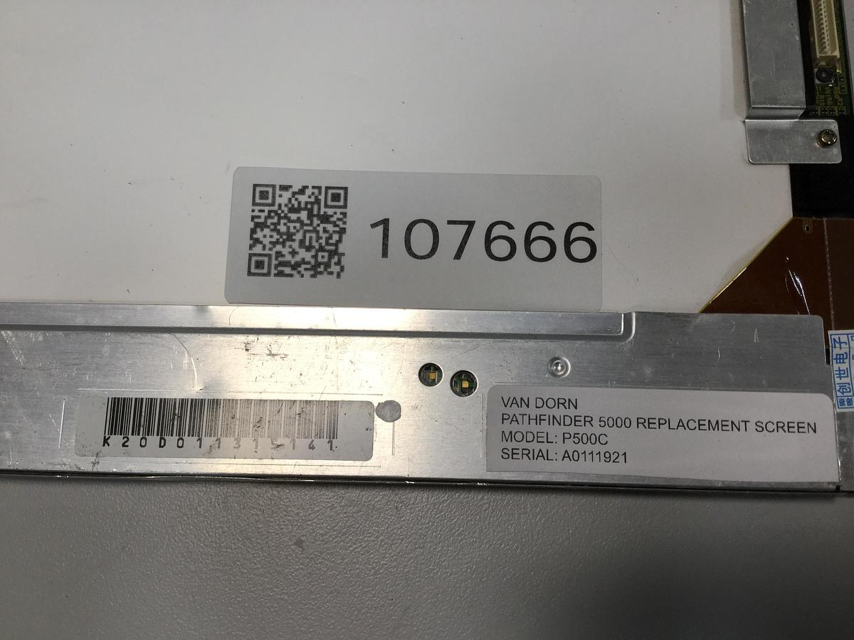 Used VAN DORN Pathfinder 5000 Replacement Screen P500C Used