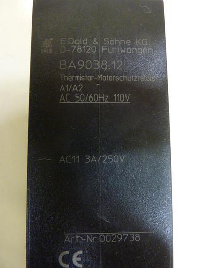 Used DOLD Safety Relay BA9038.12 #58756