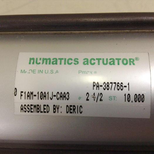 Used NUMATICS Cylinder F1AM-10A1J-CAA3 #81199
