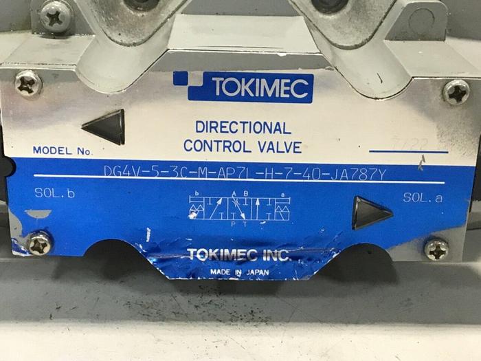 Used TOKIMEC Valve DG4V-5-3C-M-AP7L-H-7-40-JA787Y #126873