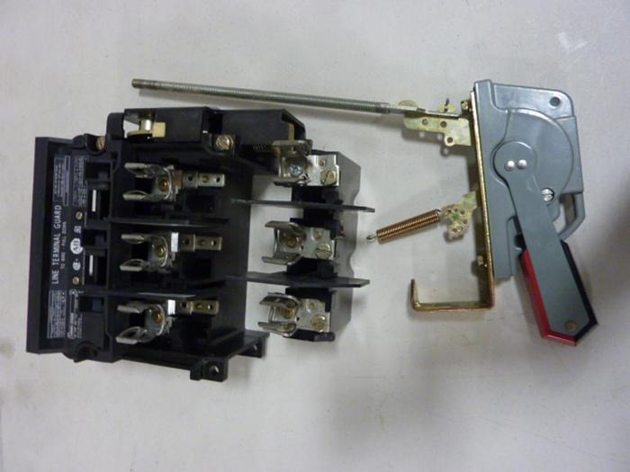 Used ALLEN BRADLEY 60 Amp Disconnect Switch 1494V-DS60 SER A #57443