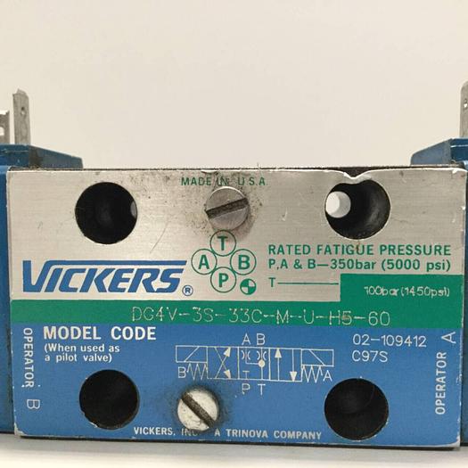 Used VICKERS Valve DG4V-3S-33C-M-U-H5-60 #91529