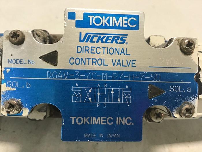 Used VICKERS Tokimec Directional Control Valve DG4V37CMP7H750 #138044