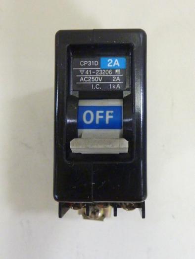 Used FUJI ELECTRIC 2 Amp Circuit Breaker CP31D-2 #64442