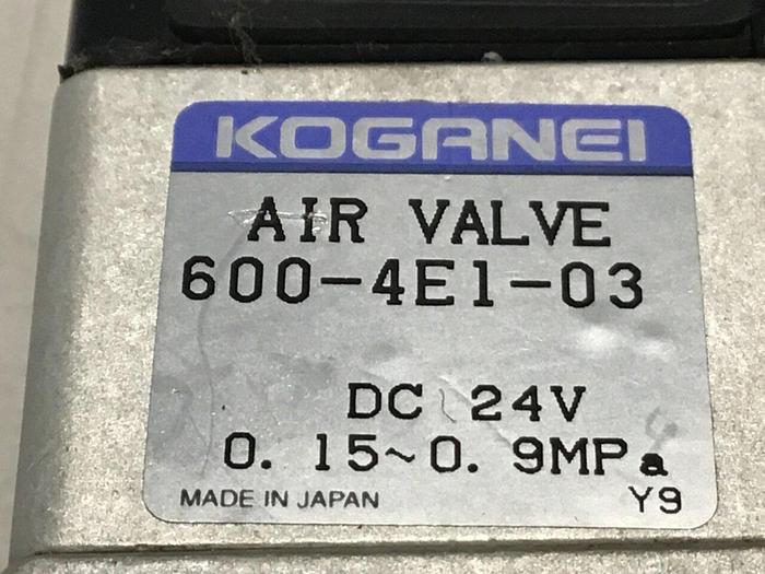 Used KOGANEI Valve 600-4E1-03 #128506