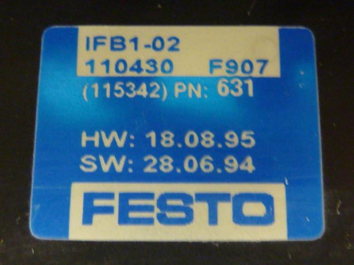Used FESTO Control Block IFB1-02 #52733