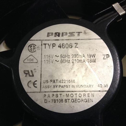 Used PAPST Fan 4606 Z #83550
