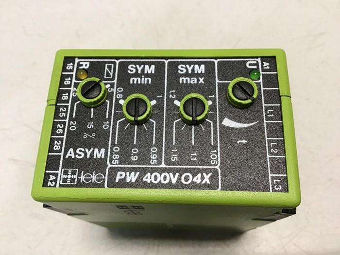 Used TELE Monitoring Relay PW 400V O4X #124013