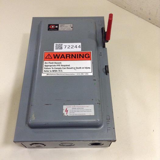 Used CUTLER HAMMER Heavy Duty Safety Switch DH361 #72244