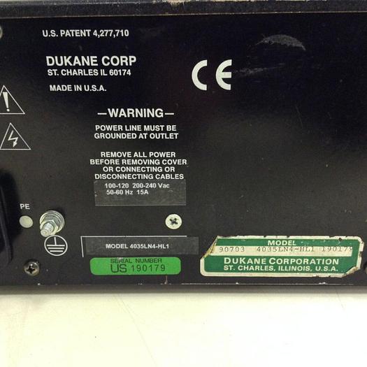 Used DUKANE Dynamic Process Controller 4035LN4-HL1 Used