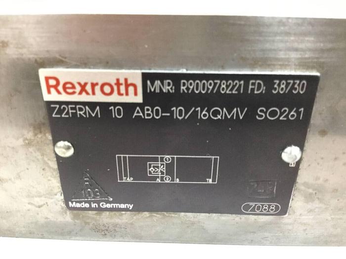 Used REXROTH Valve Z2FRM10AB01016QMVSO261 #98892